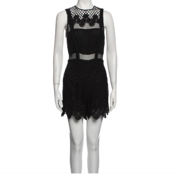 Alexis Floral Mesh Short Romper Size XS - Picture 1 of 9